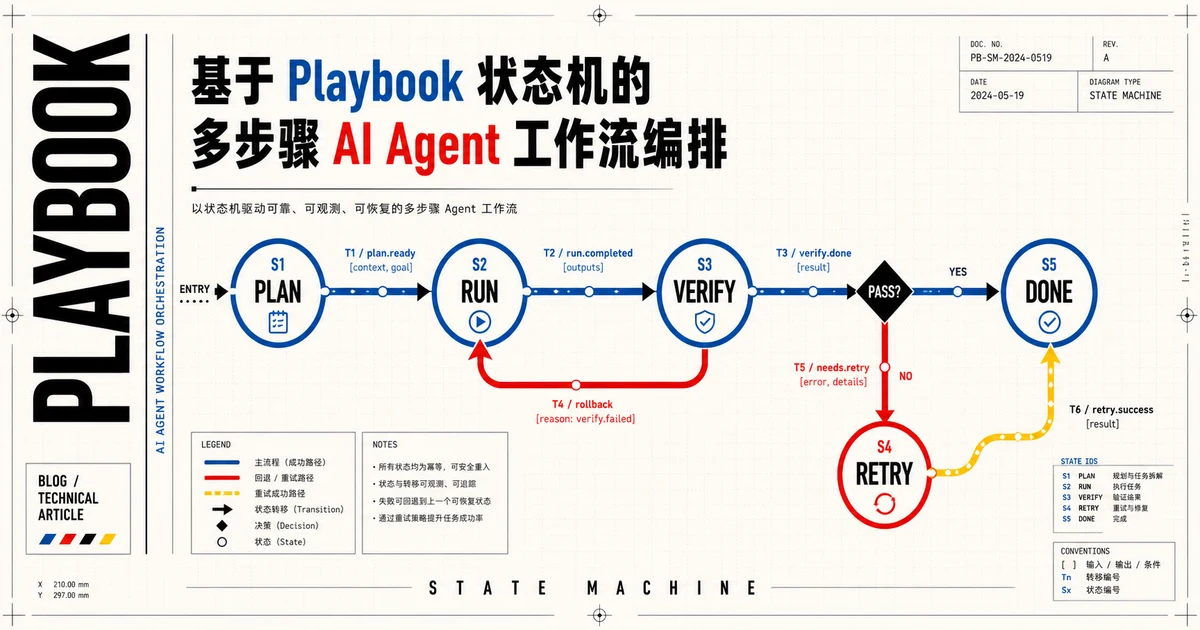 基于 Playbook 状态机的多步骤 AI Agent 工作流编排